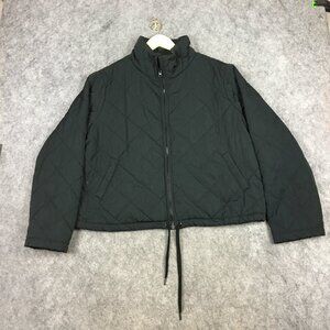 BP Jacket XL Black Quilted Puffer Jacket Insulated Full Zip Cropped Pockets